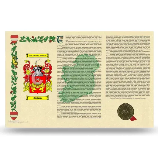 Brohan Armorial History Landscape Style