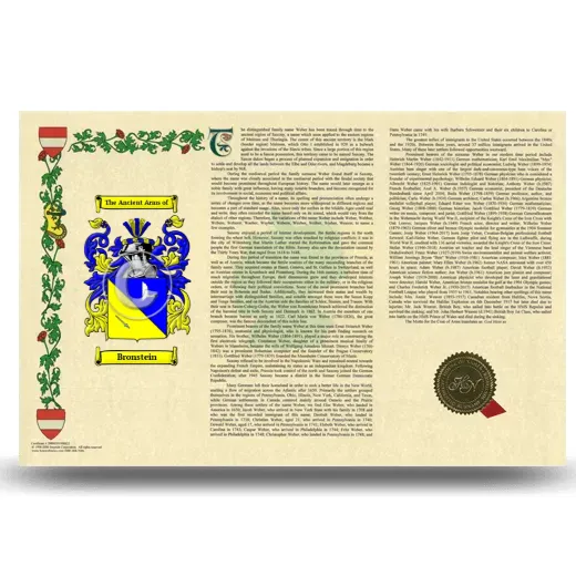 Bronstein Armorial History Landscape Style