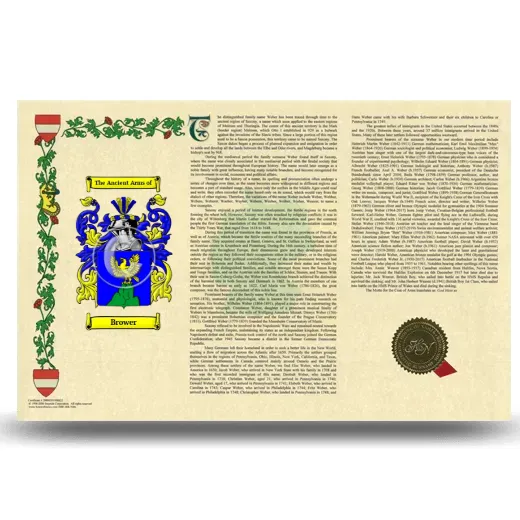 Brower Armorial History Landscape Style
