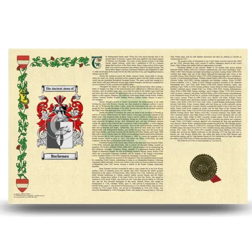 Buchenau Armorial History Landscape Style