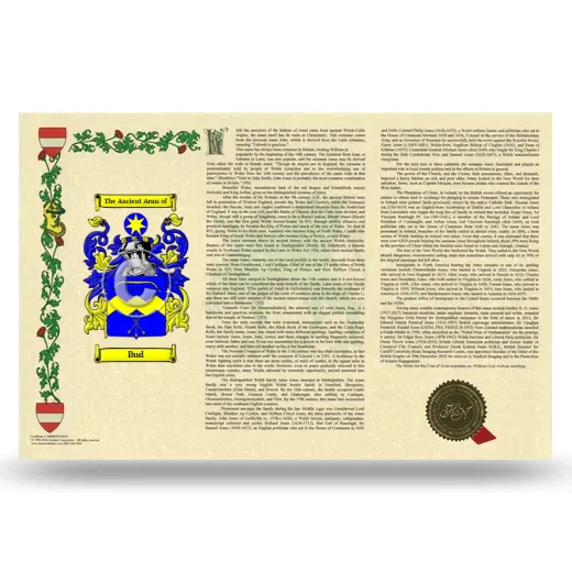 Bud Armorial History Landscape Style