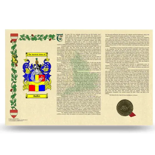 Buffet Armorial History Landscape Style