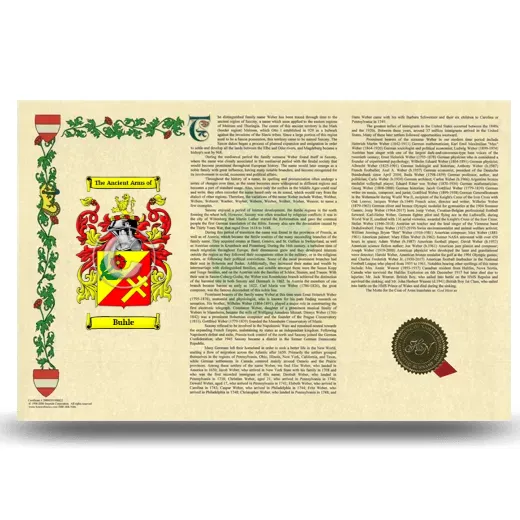 Buhle Armorial History Landscape Style