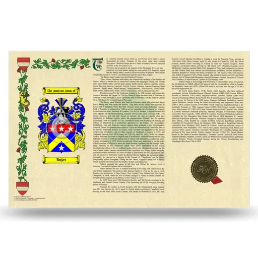 Bujet Armorial History Landscape Style