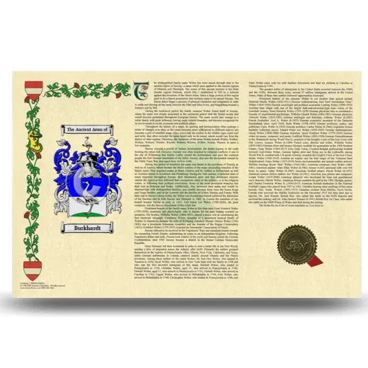 Burkhardt Armorial History Landscape Style