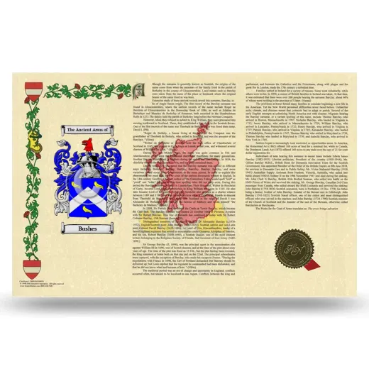 Bushes Armorial History Landscape Style