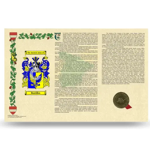 Bustillos Armorial History Landscape Style