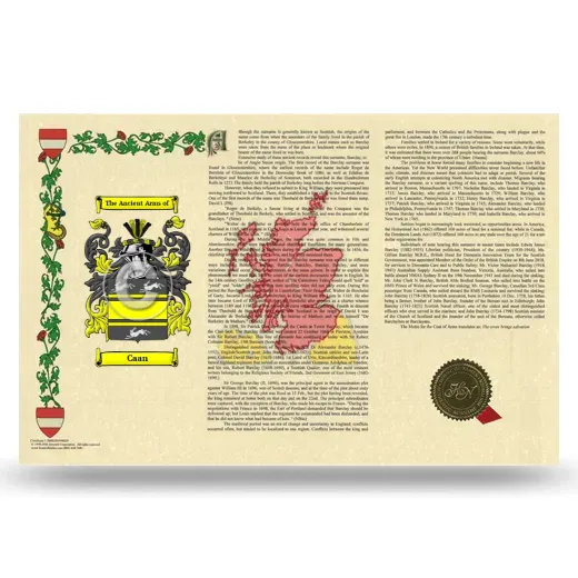 Caan Armorial History Landscape Style