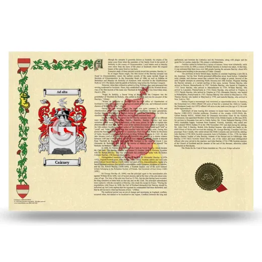 Cairney Armorial History Landscape Style