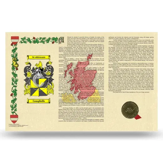 Campbells Armorial History Landscape Style