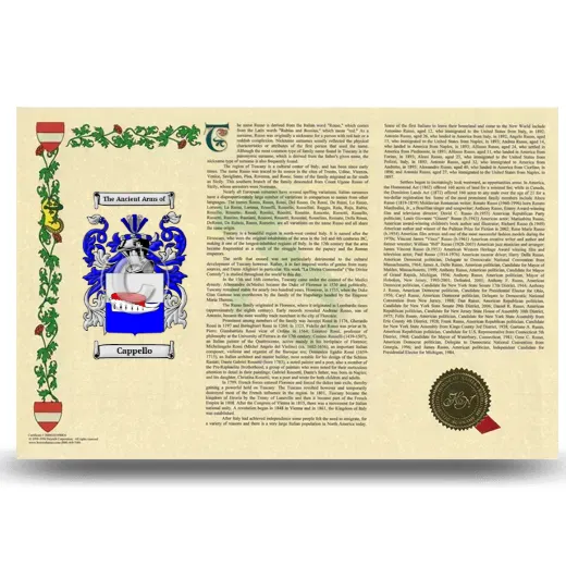 Cappello Armorial History Landscape Style