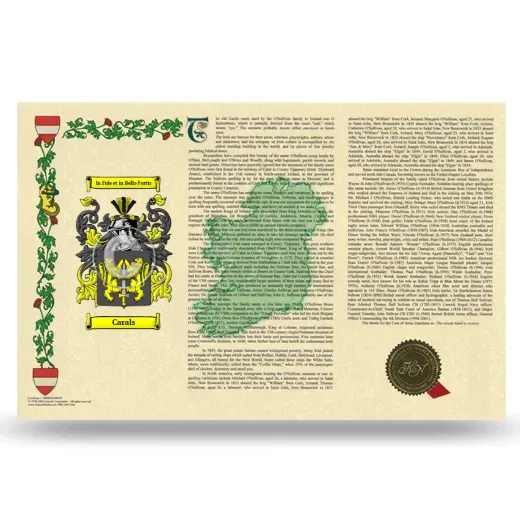 Carals Armorial History Landscape Style