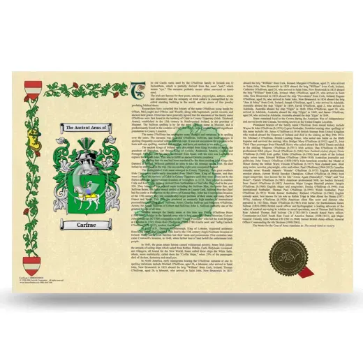 Carfrae Armorial History Landscape Style