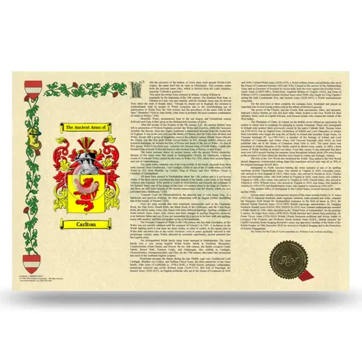 Carlton Armorial History Landscape Style