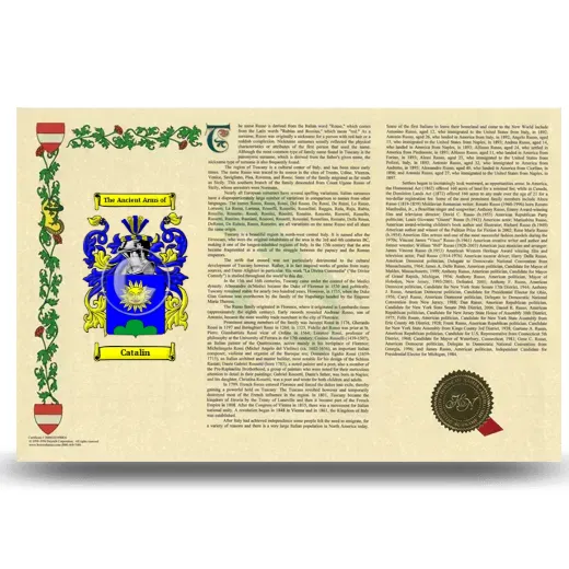 Catalin Armorial History Landscape Style