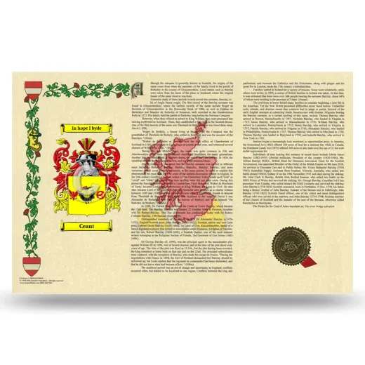 Ceant Armorial History Landscape Style