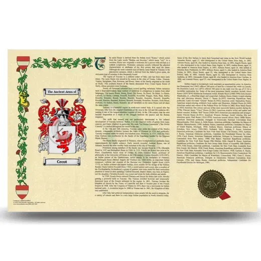 Cecot Armorial History Landscape Style