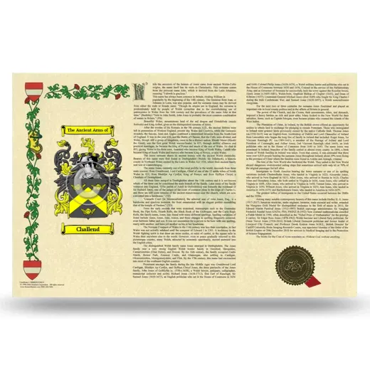 Challend Armorial History Landscape Style