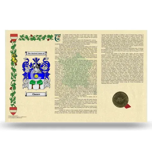 Chance Armorial History Landscape Style