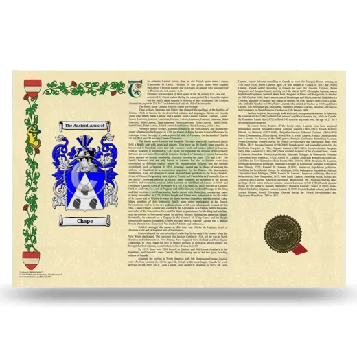 Chape Armorial History Landscape Style
