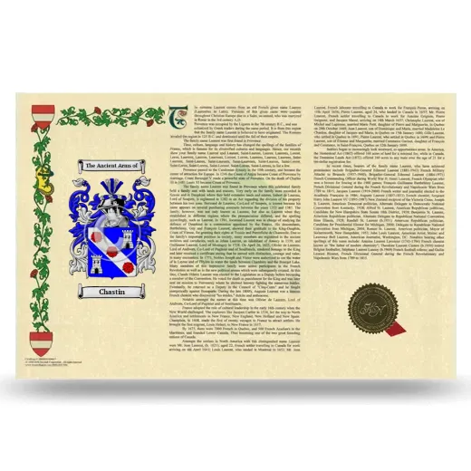 Chastin Armorial History Landscape Style