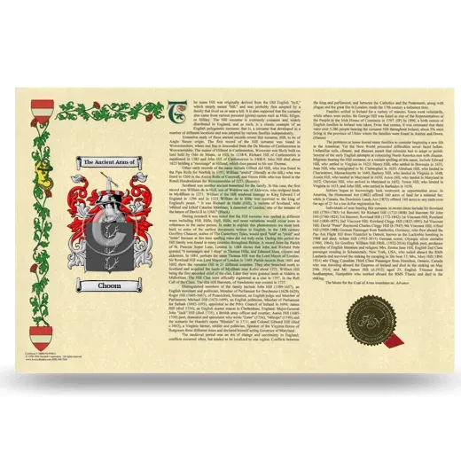 Choom Armorial History Landscape Style