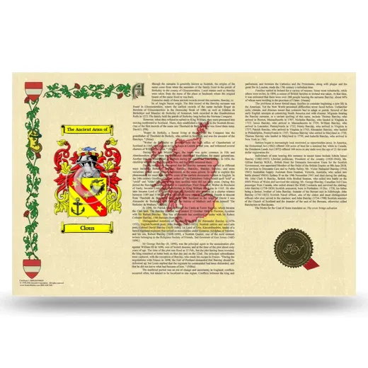 Clous Armorial History Landscape Style