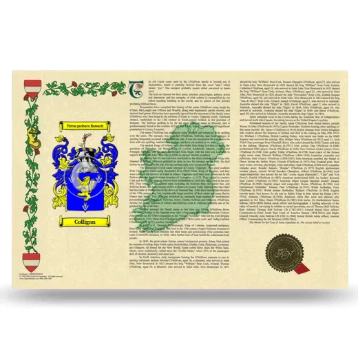 Colligan Armorial History Landscape Style