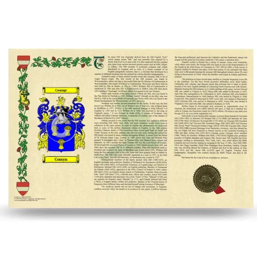 Comyn Armorial History Landscape Style
