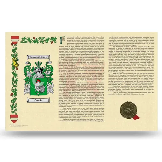 Coocks Armorial History Landscape Style