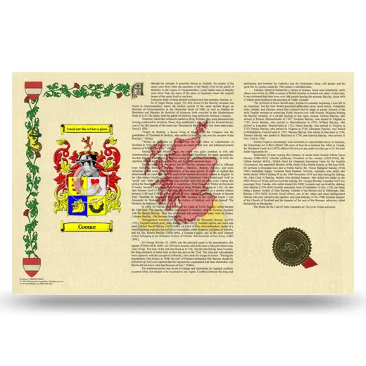 Coome Armorial History Landscape Style