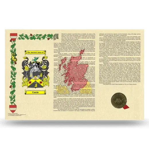 Corrie Armorial History Landscape Style