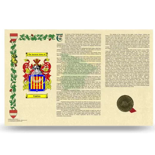 Cortez Armorial History Landscape Style