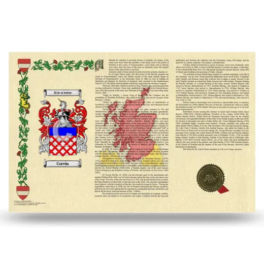 Corvin Armorial History Landscape Style