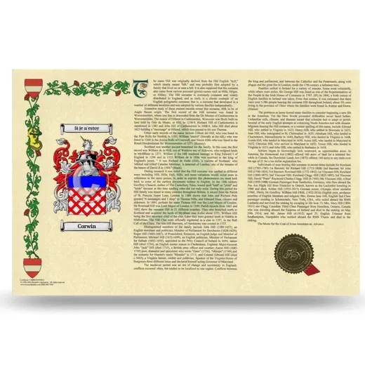 Corwin Armorial History Landscape Style
