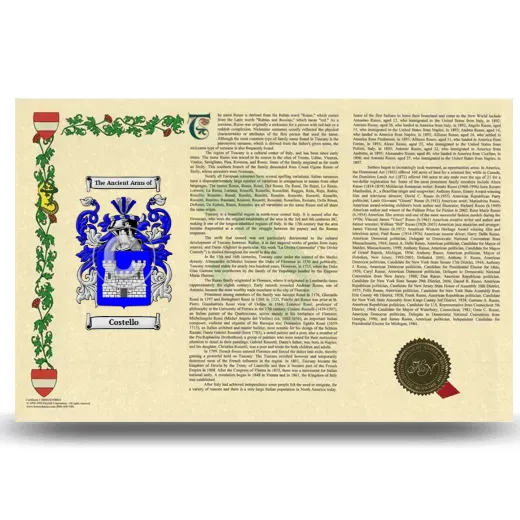 Costello Armorial History Landscape Style