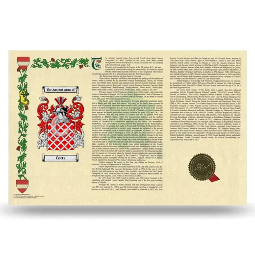 Cotts Armorial History Landscape Style