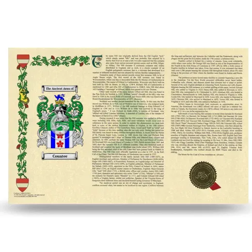 Countee Armorial History Landscape Style