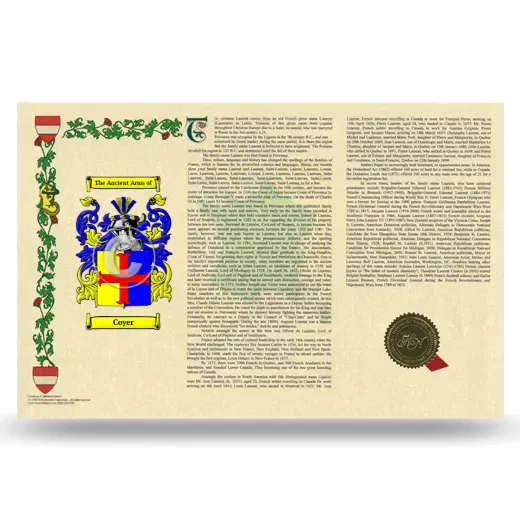 Coyer Armorial History Landscape Style