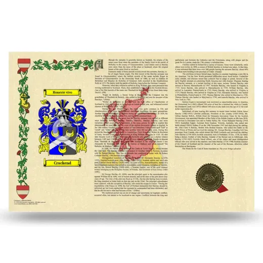 Crackend Armorial History Landscape Style