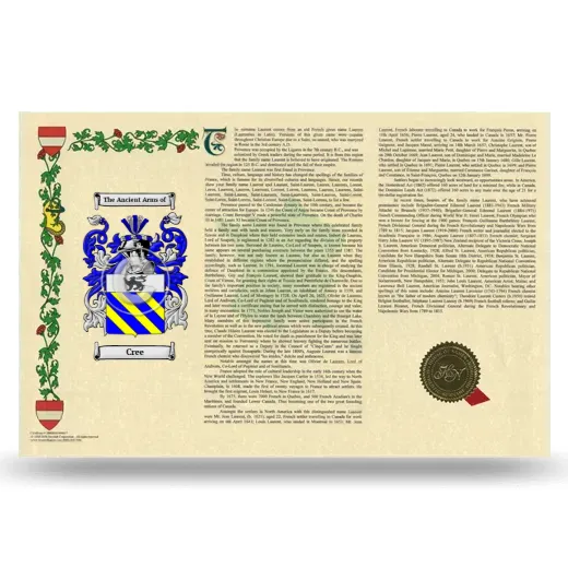 Cree Armorial History Landscape Style