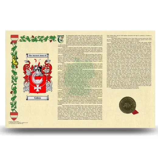 Crites Armorial History Landscape Style