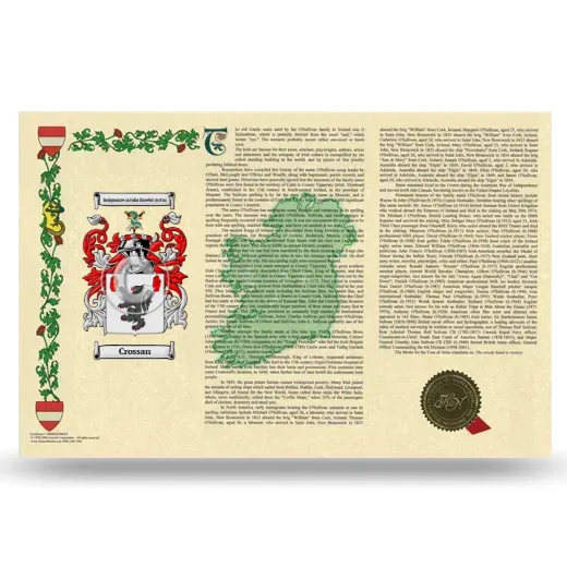 Crossan Armorial History Landscape Style
