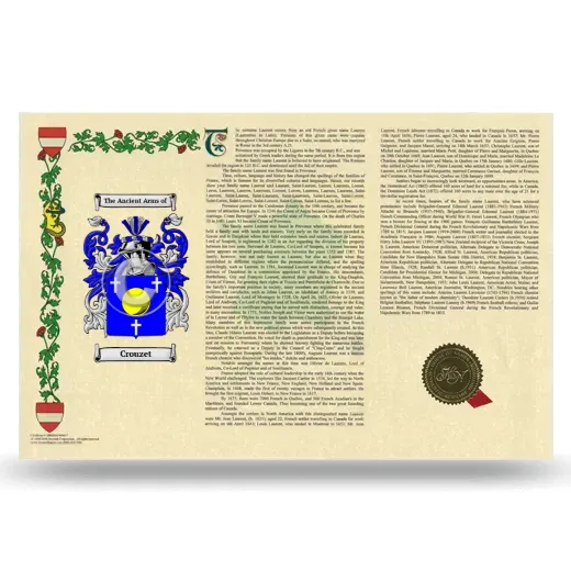 Crouzet Armorial History Landscape Style