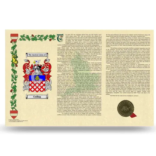 Cuding Armorial History Landscape Style