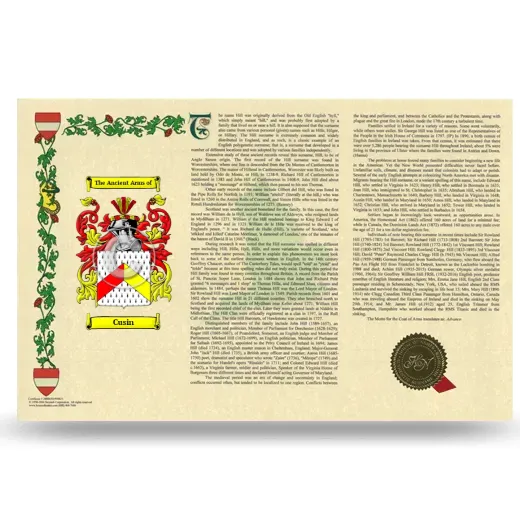 Cusin Armorial History Landscape Style