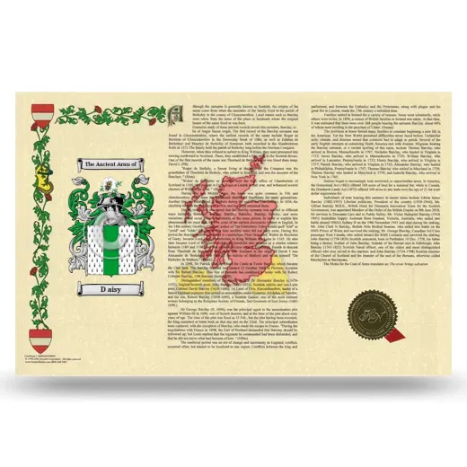 D aisy Armorial History Landscape Style