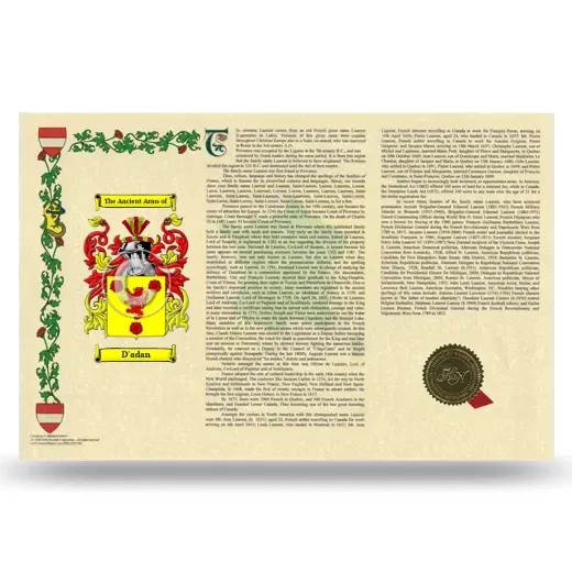 D'adan Armorial History Landscape Style