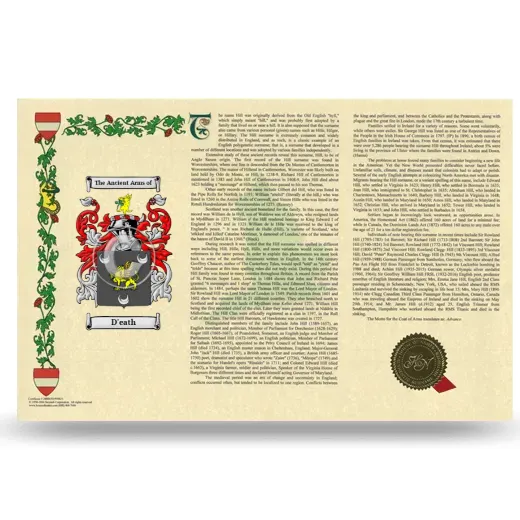 D'eath Armorial History Landscape Style