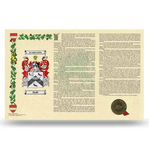 Dadd Armorial History Landscape Style